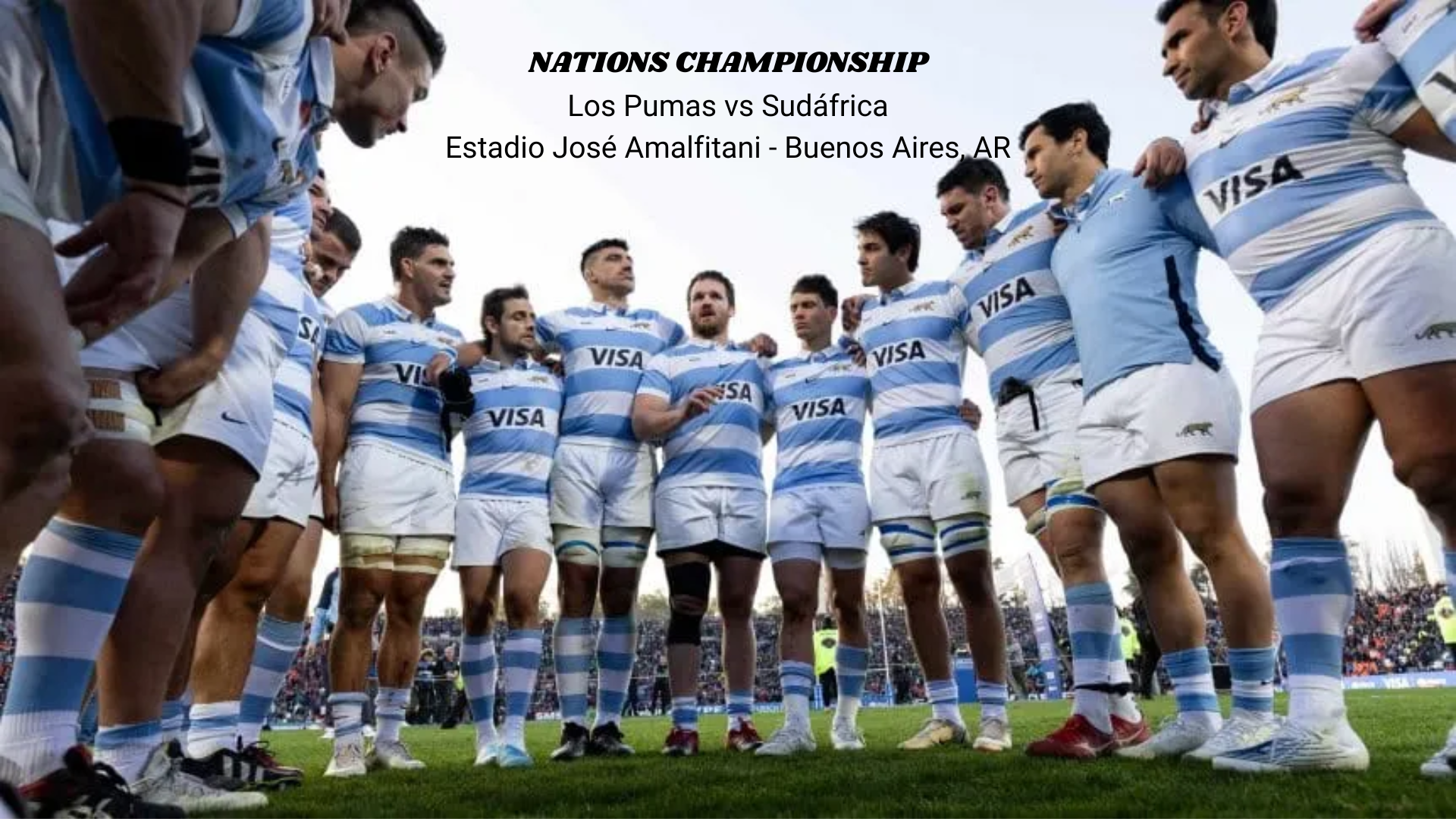 Los Pumas vs Sudáfrica Estadio José Amalfitani - Buenos Aires, AR
