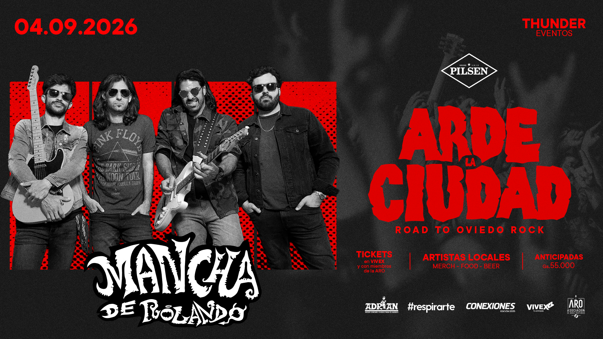  Arde La Ciudad – Road to Oviedo Rock 4/9/2026