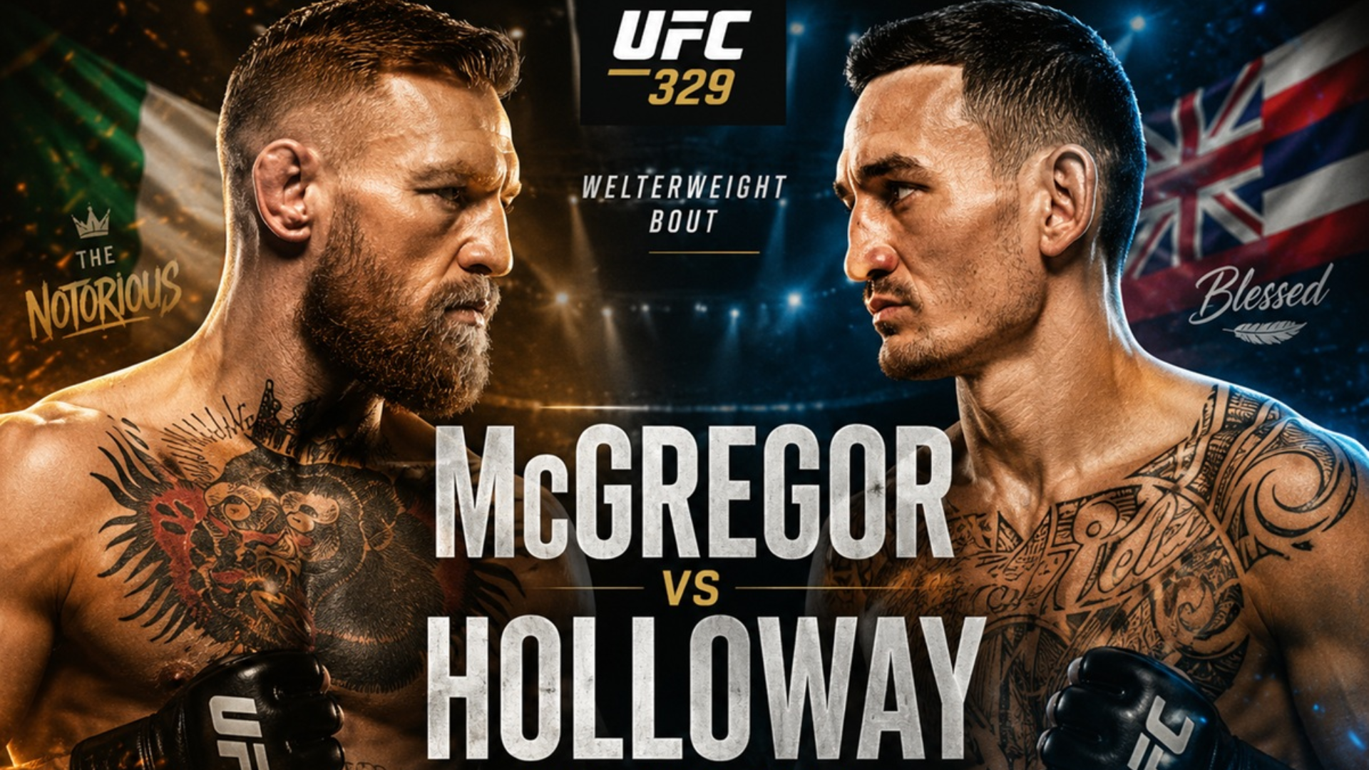 UFC - CONOR MCGREGOR VS MAX HOLLOWAY