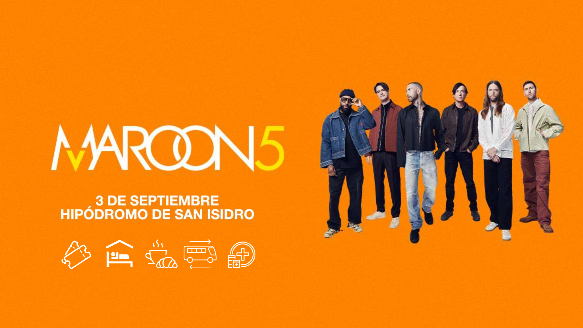 MAROON 5 - Hipódromo de San Isidro - Buenos Aires - 03 de septiembre 2026.